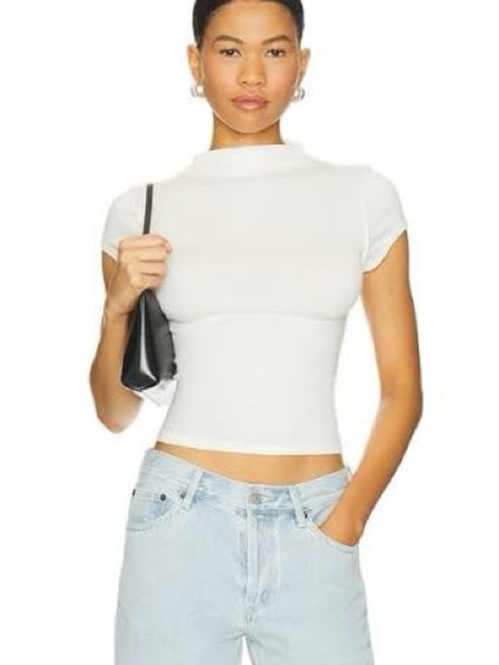 We the Free People Lola Tee in Ivory Sold Out Color Small